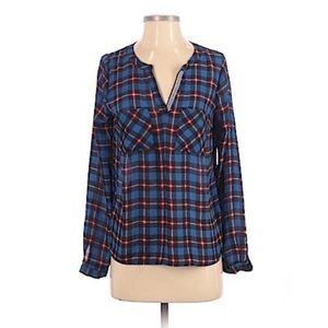 Skies Are Blue, plaid, high low top